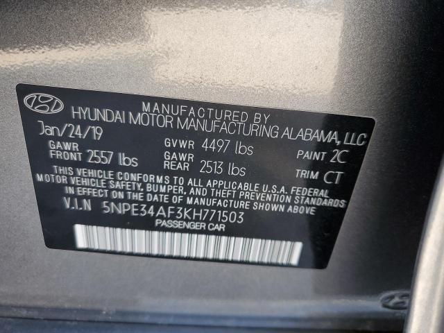 Photo 9 VIN: 5NPE34AF3KH771503 - HYUNDAI SONATA LIM 