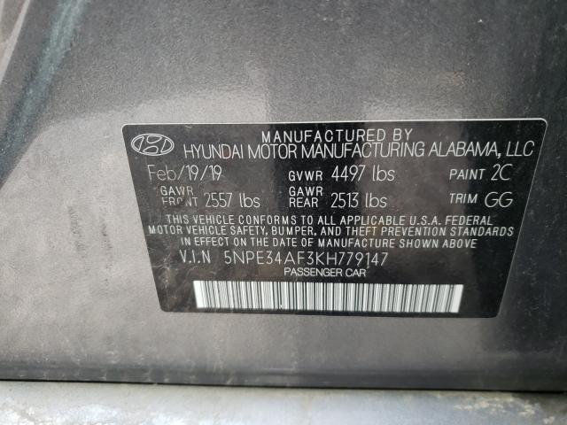 Photo 9 VIN: 5NPE34AF3KH779147 - HYUNDAI SONATA LIM 