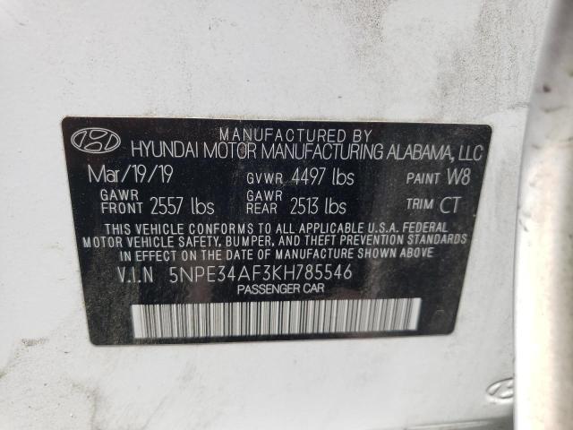 Photo 9 VIN: 5NPE34AF3KH785546 - HYUNDAI SONATA LIM 