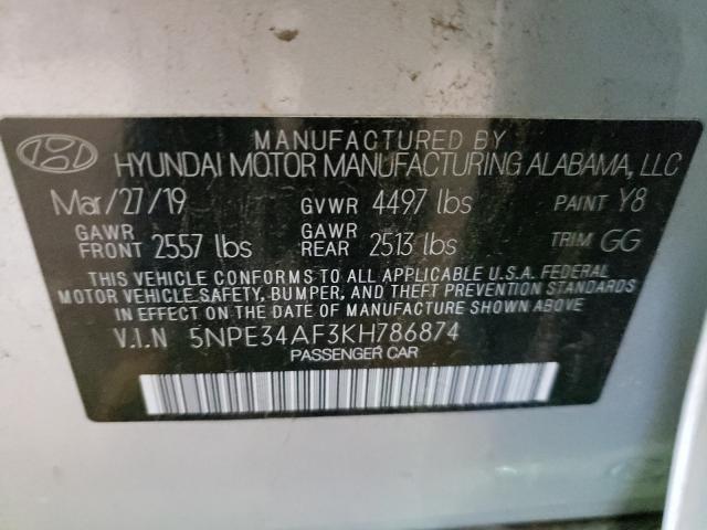 Photo 9 VIN: 5NPE34AF3KH786874 - HYUNDAI SONATA LIM 