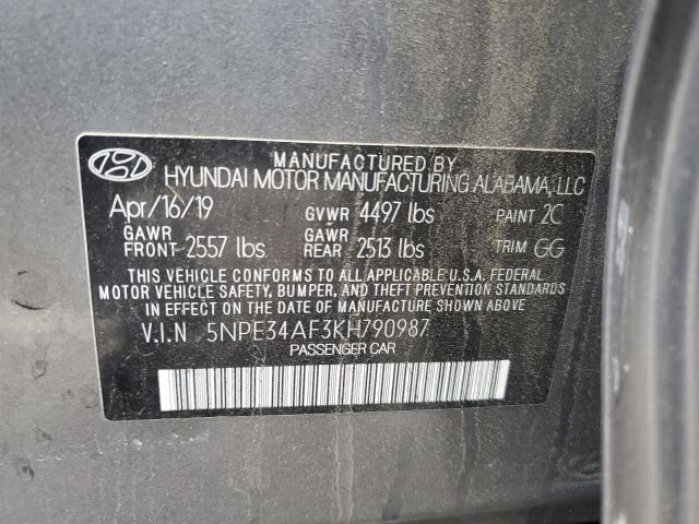 Photo 11 VIN: 5NPE34AF3KH790987 - HYUNDAI SONATA LIM 