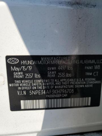 Photo 11 VIN: 5NPE34AF3KH796708 - HYUNDAI SONATA 