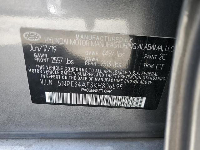 Photo 11 VIN: 5NPE34AF3KH806895 - HYUNDAI SONATA LIM 