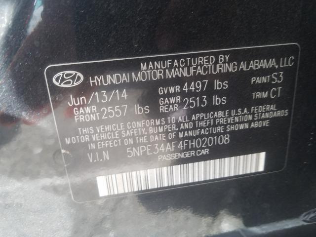 Photo 9 VIN: 5NPE34AF4FH020108 - HYUNDAI SONATA 