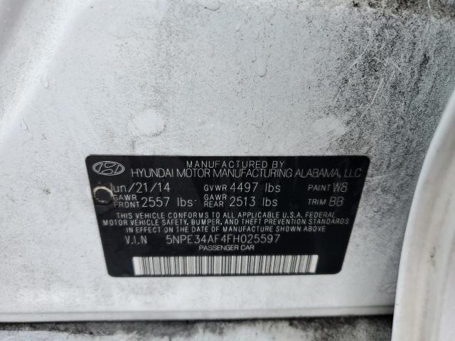 Photo 9 VIN: 5NPE34AF4FH025597 - HYUNDAI SONATA SPO 