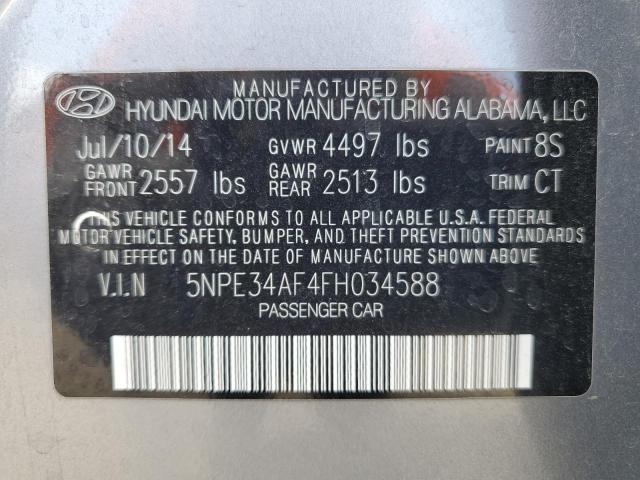 Photo 12 VIN: 5NPE34AF4FH034588 - HYUNDAI SONATA SPO 