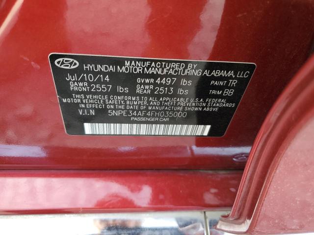 Photo 11 VIN: 5NPE34AF4FH035000 - HYUNDAI SONATA 