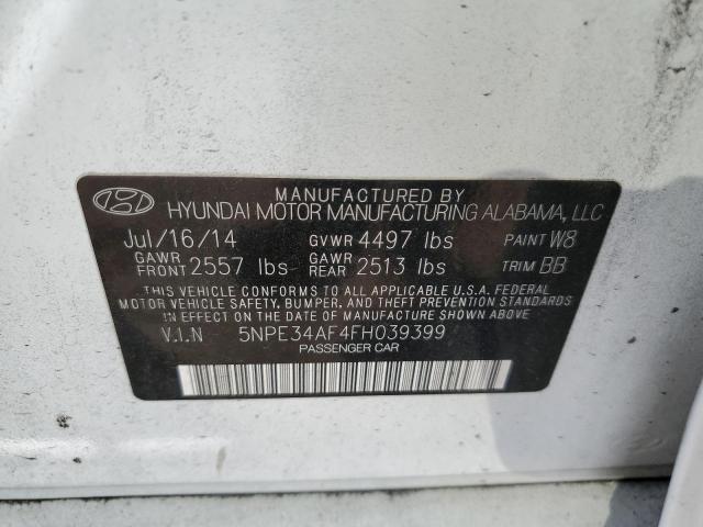 Photo 11 VIN: 5NPE34AF4FH039399 - HYUNDAI SONATA SPO 