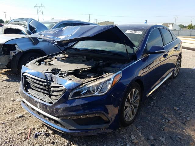 Photo 1 VIN: 5NPE34AF4FH043372 - HYUNDAI SONATA SPO 