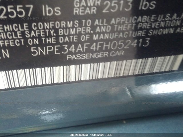 Photo 8 VIN: 5NPE34AF4FH052413 - HYUNDAI SONATA 