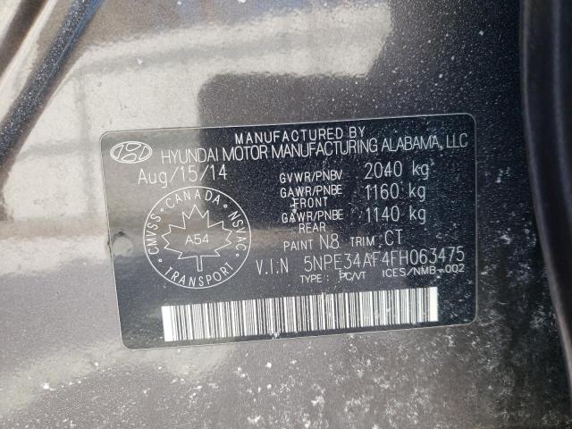 Photo 11 VIN: 5NPE34AF4FH063475 - HYUNDAI SONATA SPO 