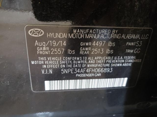 Photo 9 VIN: 5NPE34AF4FH066893 - HYUNDAI SONATA SPO 