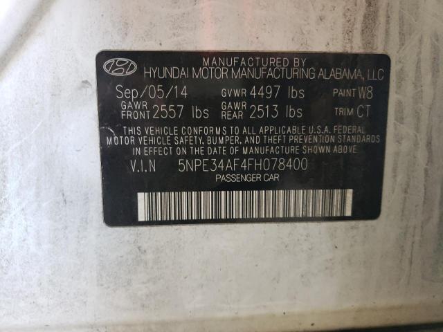 Photo 11 VIN: 5NPE34AF4FH078400 - HYUNDAI SONATA SPO 