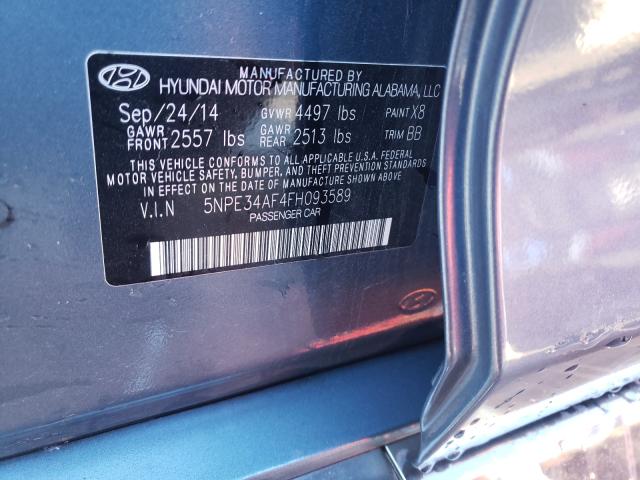 Photo 9 VIN: 5NPE34AF4FH093589 - HYUNDAI SONATA SPO 