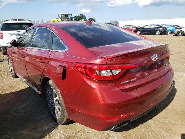 Photo 2 VIN: 5NPE34AF4FH093821 - HYUNDAI SONATA SPO 