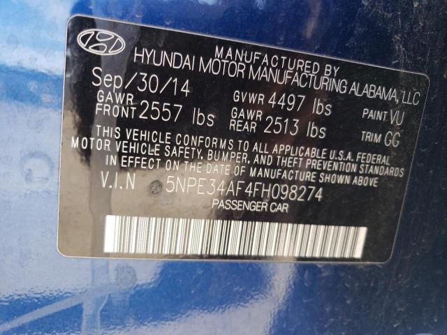 Photo 9 VIN: 5NPE34AF4FH098274 - HYUNDAI SONATA SPO 