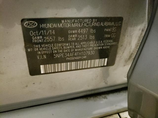 Photo 9 VIN: 5NPE34AF4FH107930 - HYUNDAI SONATA SPO 