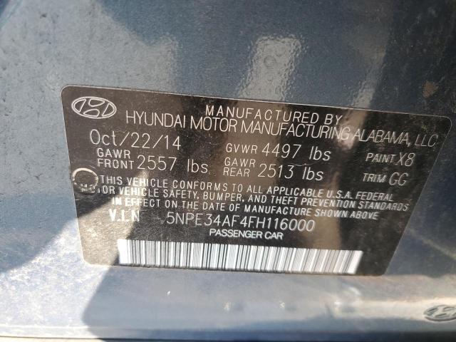 Photo 12 VIN: 5NPE34AF4FH116000 - HYUNDAI SONATA SPO 