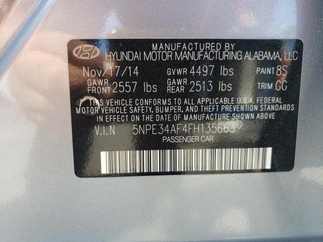 Photo 9 VIN: 5NPE34AF4FH135663 - HYUNDAI SONATA SPO 