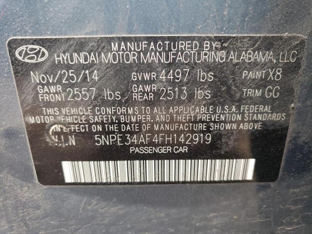 Photo 9 VIN: 5NPE34AF4FH142919 - HYUNDAI SONATA SPO 