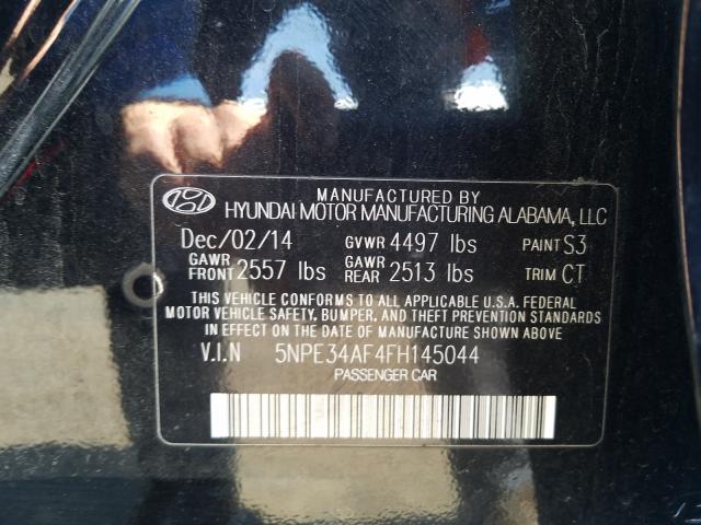 Photo 9 VIN: 5NPE34AF4FH145044 - HYUNDAI SONATA SPO 