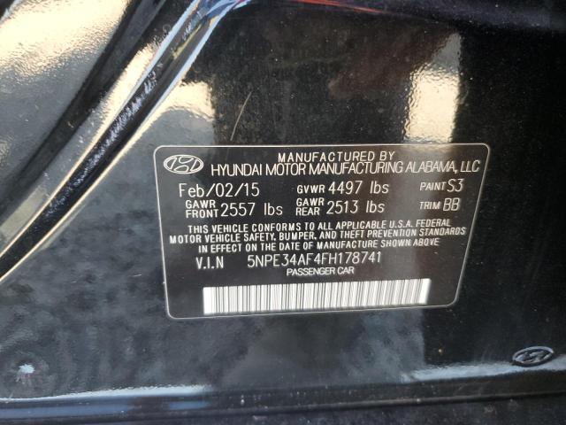 Photo 11 VIN: 5NPE34AF4FH178741 - HYUNDAI SONATA SPO 