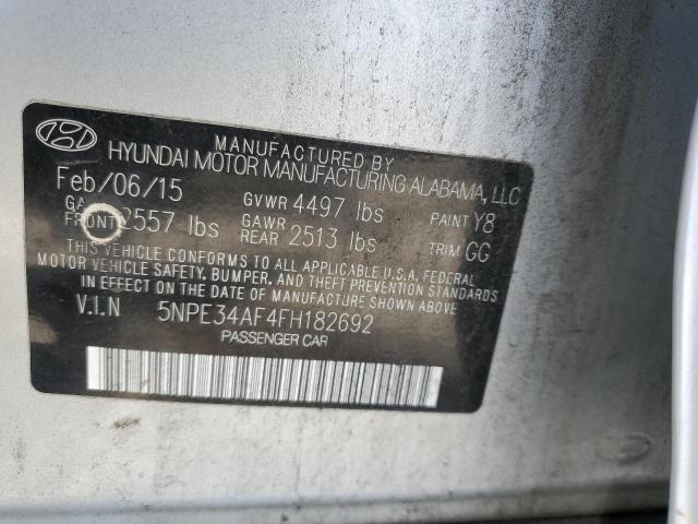 Photo 11 VIN: 5NPE34AF4FH182692 - HYUNDAI SONATA SPO 