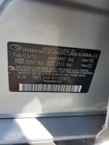 Photo 11 VIN: 5NPE34AF4FH187875 - HYUNDAI SONATA 