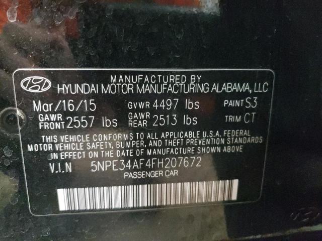 Photo 9 VIN: 5NPE34AF4FH207672 - HYUNDAI SONATA 