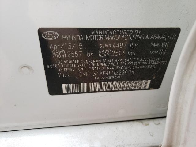 Photo 9 VIN: 5NPE34AF4FH222625 - HYUNDAI SONATA SPO 