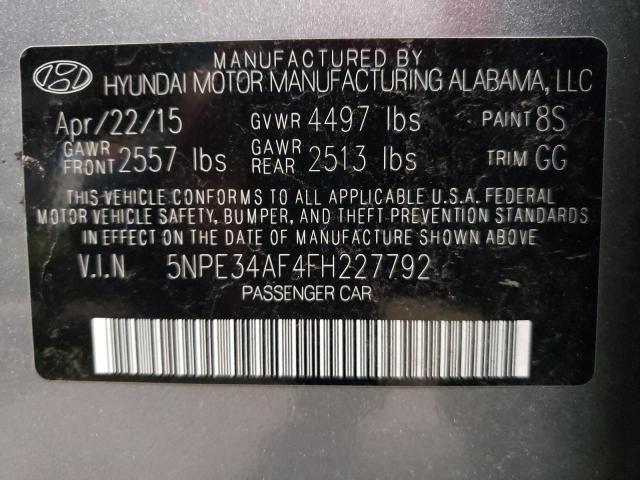 Photo 11 VIN: 5NPE34AF4FH227792 - HYUNDAI SONATA SPO 