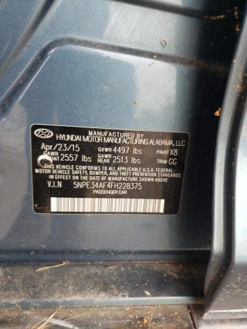 Photo 11 VIN: 5NPE34AF4FH228375 - HYUNDAI SONATA 