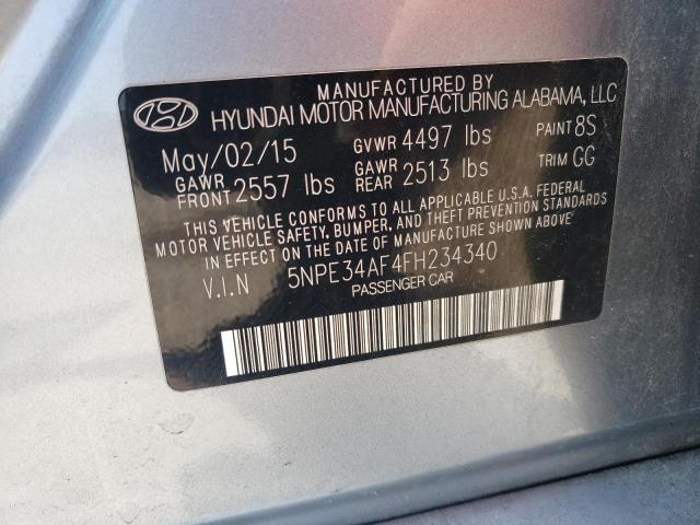 Photo 11 VIN: 5NPE34AF4FH234340 - HYUNDAI SONATA 