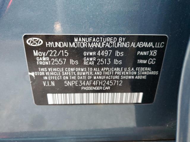 Photo 11 VIN: 5NPE34AF4FH245712 - HYUNDAI SONATA 