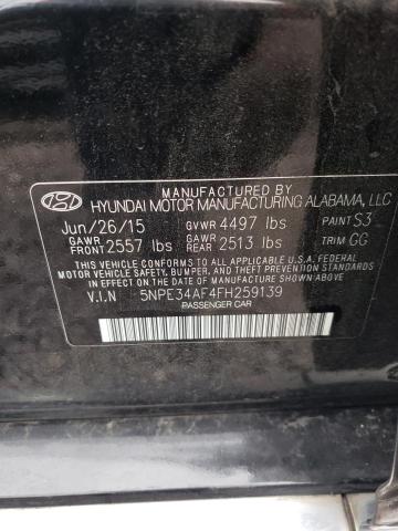 Photo 11 VIN: 5NPE34AF4FH259139 - HYUNDAI SONATA 