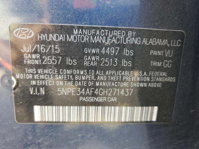 Photo 12 VIN: 5NPE34AF4GH271437 - HYUNDAI SONATA SPO 