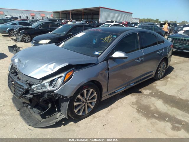 Photo 1 VIN: 5NPE34AF4GH280459 - HYUNDAI SONATA 