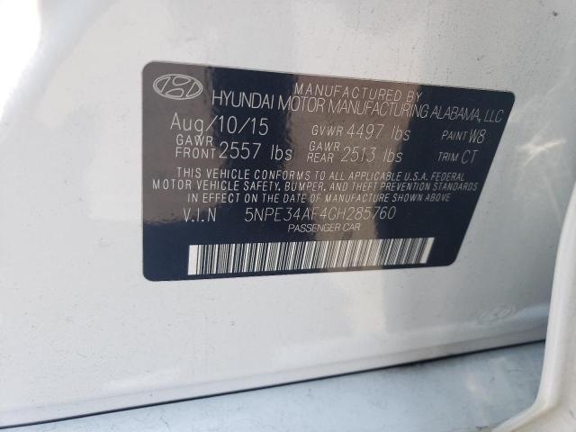 Photo 11 VIN: 5NPE34AF4GH285760 - HYUNDAI SONATA 