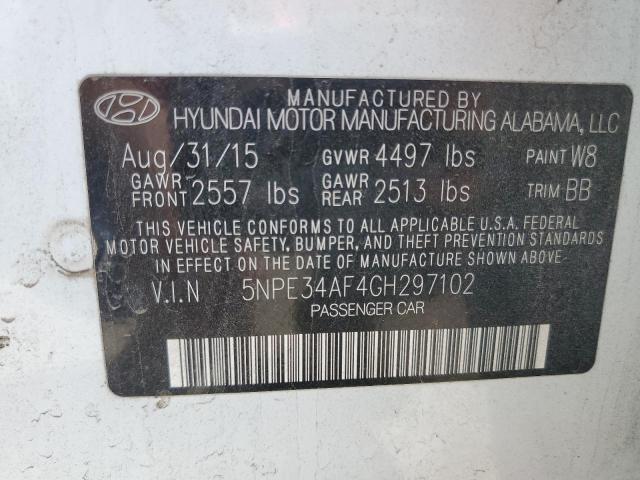 Photo 11 VIN: 5NPE34AF4GH297102 - HYUNDAI SONATA SPO 