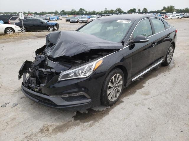 Photo 1 VIN: 5NPE34AF4GH315162 - HYUNDAI SONATA SPO 