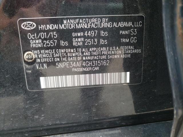 Photo 9 VIN: 5NPE34AF4GH315162 - HYUNDAI SONATA SPO 