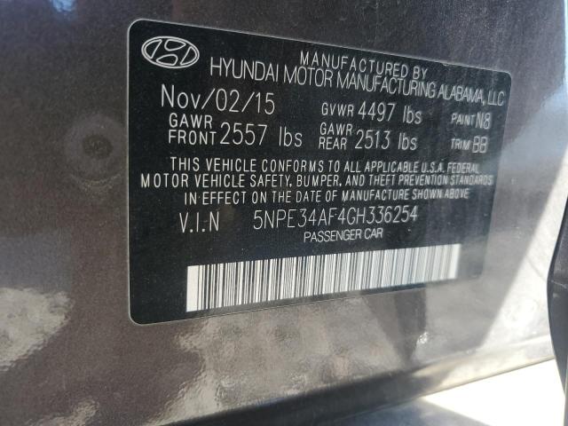 Photo 11 VIN: 5NPE34AF4GH336254 - HYUNDAI SONATA SPO 