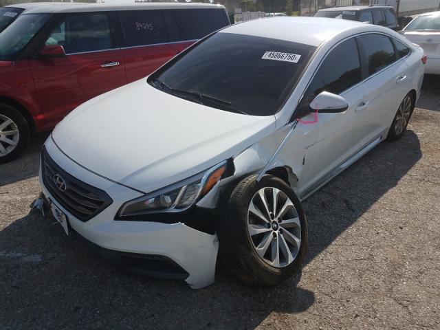 Photo 1 VIN: 5NPE34AF4GH358092 - HYUNDAI SONATA SPO 