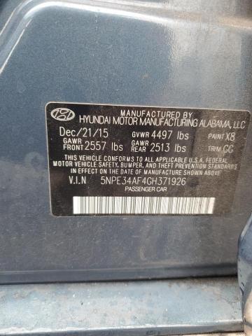 Photo 11 VIN: 5NPE34AF4GH371926 - HYUNDAI SONATA SPO 