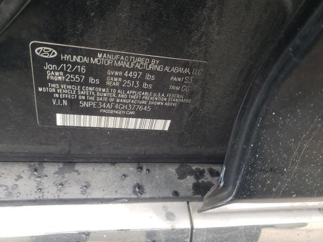 Photo 11 VIN: 5NPE34AF4GH377645 - HYUNDAI SONATA SPO 