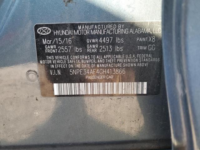 Photo 11 VIN: 5NPE34AF4GH413866 - HYUNDAI SONATA 