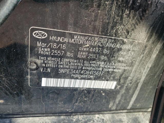 Photo 11 VIN: 5NPE34AF4GH415617 - HYUNDAI SONATA SPO 