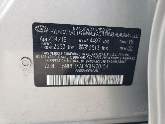 Photo 11 VIN: 5NPE34AF4GH420154 - HYUNDAI SONATA SPO 