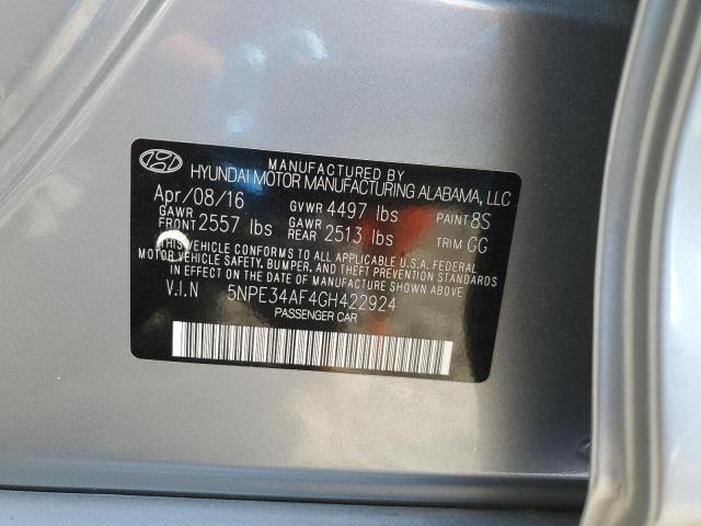 Photo 11 VIN: 5NPE34AF4GH422924 - HYUNDAI SONATA 