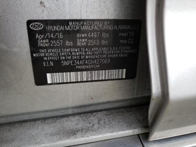 Photo 9 VIN: 5NPE34AF4GH427069 - HYUNDAI SONATA SPO 